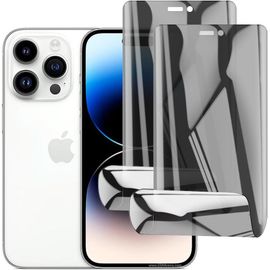 Protection Écran Anti Espion Pour Iphone 14 Pro,[2 Pièces] Film De Protection Hydrogel Flexible En Tpu,Anti-Rayures,Facile À Installer