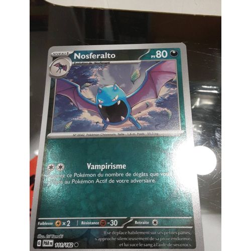 Carte Pokemon Nosferalto 111/182 Reverse Faille Paradoxe