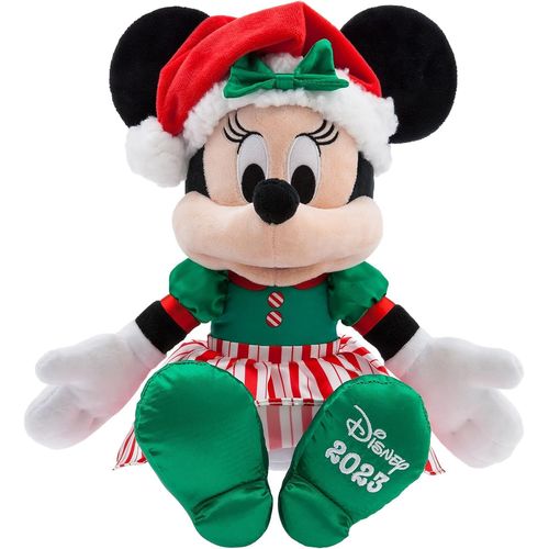 Peluche Minnie Noel 2023 28 Cm Disney Officiel Edition Limitée