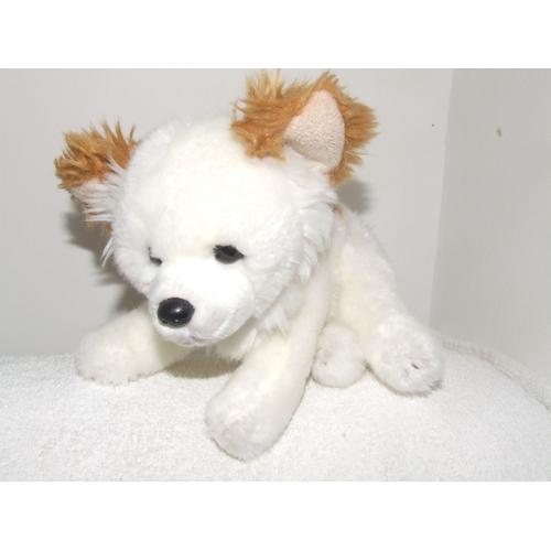 Chien Anna Club Plush Blanc Marron