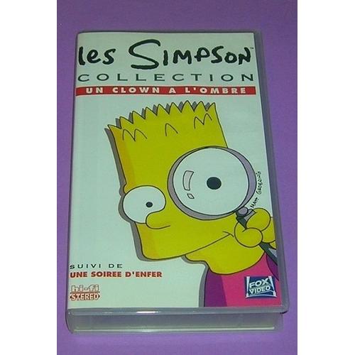 1 K7 Vhs ( Les Simpson ) Un Clown A L'ombre & Une Soirée D'enfer, Année 1990