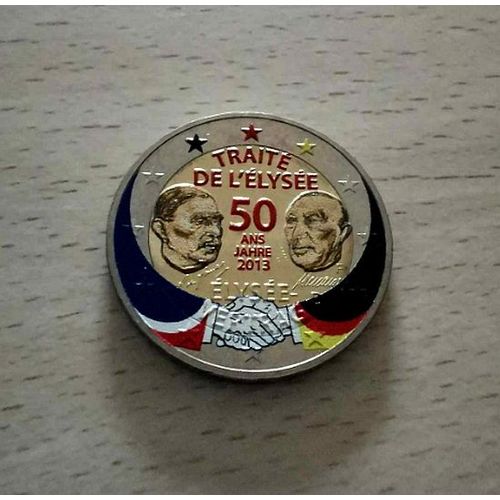 Allemagne 2013 - 2 Euros Commemorative- Traite De L'elysee - Atelier " F " - Couleur Colored Color