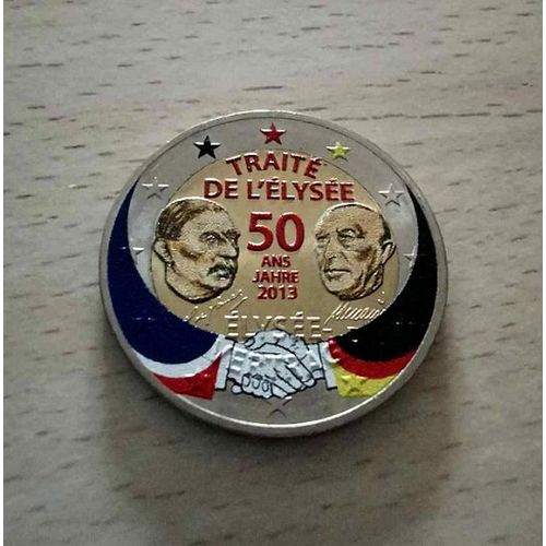 Allemagne 2013 - 2 Euros Commemorative- Traite De L'elysee - Atelier " J " - Couleur Colored Color