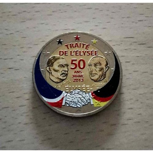 Allemagne 2013 - 2 Euros Commemorative - Traite De L'elysee - Atelier " A " - Couleur Colored Color