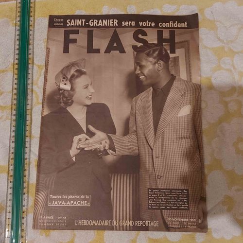 Flash N°44 - L'hebdomadaire Du Grand Reportage 1ere Annee - 30 Novembre 1950 - Nouvelle Série Chaque Jeudi- Java Apache - Saint Granier - Ray Sugar Robinson - Line Renaud