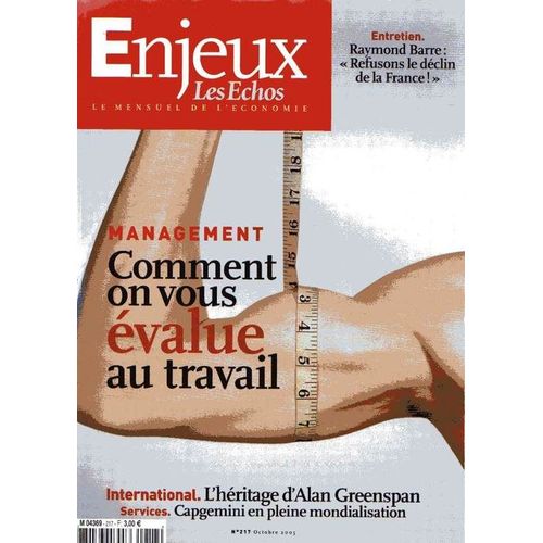 Enjeux Les Echos N° 217 : Management, Comment On Vous Évalue Au Travail