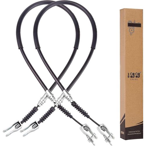 Cã¢Ble De Frein 2 Pcs Cã¿Tã© Conducteur Et Passager Pour Club Car Ds 1981-1999 G&e Golf Cart 1011125 1011403 1016761-01