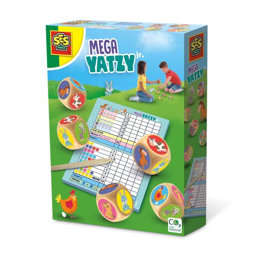 Ses Creative Mega Yatzy Junior, Jeu De Société, Jeu De Chance, 4 An(S), Jeu Familial