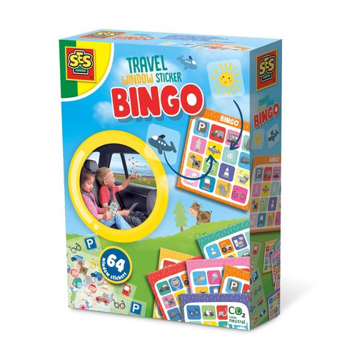 Ses Creative Bingo De Voyage Avec Autocollants, Jeu De Société, Jeu De Chance, 3 An(S)
