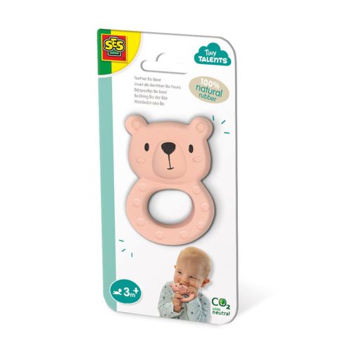 Jouet De Dentition Bo L?Ours ?- 100% Caoutchouc Naturel