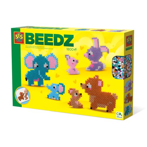 Ses Creative Beedz Perles À Repasser - Animaux Mignons En Famille, 5 An(S), Garçon/Fille, Enfant, Multicolore, 1800 Pièce(S), Pas Pour Les Enfants De Moins De 36 Mois