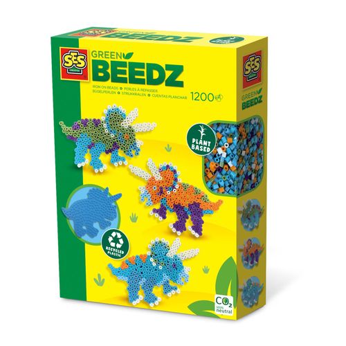 Green Beedz - Kit De Perles À Repasser Tricératops
