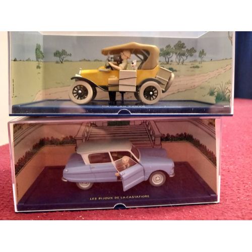 2 Figurines Tintin, Au Congo Et Les Bijoux De La Castafiore