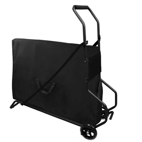 Vivezen - Chariot De Transport Pliant À Roulettes Pour Table De Massage - Noir