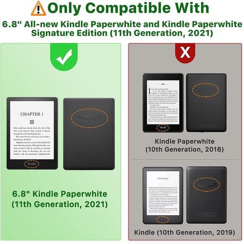 MoKo Étui Compatible avec 6,8 Pouces Kindle Paperwhite 11e Gén