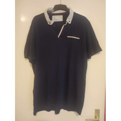 Polo Bleu Marine Celio Homme
