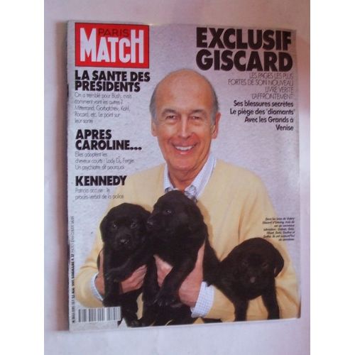 Paris Match  N° 2191 : Exclusif Giscard. Kennedy