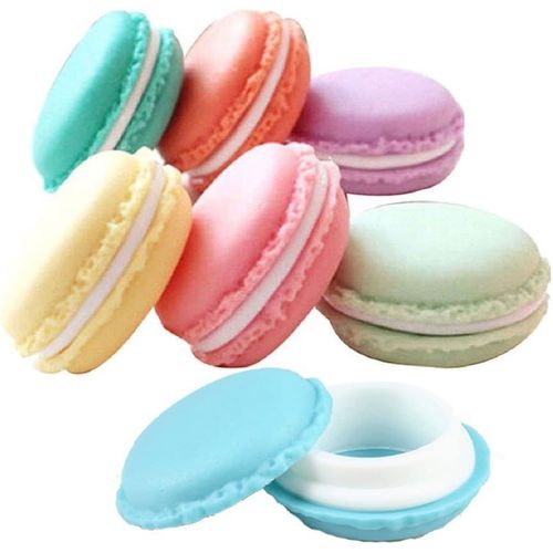 Boîte Petite Boîte Ecrin De Rangement Boîtes de Stockage Organiseur Forme Macarons pour Bijoux Collier, Lot de 6 Coloré