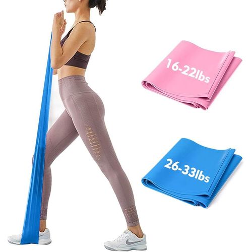 Bandes De Résistance Élastiques Professionnelles2 Niveaux Pour La Maison Ou La Salle De Sport Pour Homme Et Femme, Pour Entraînement D'étirement, Physiothérapie, Rééducation, Yoga, Pilates