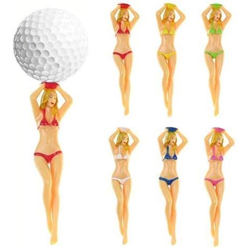 5 Pièces Tees De Golf Drôles Tees De Golf Dame Bikini Fille, 76 Mm (3 Pouces) Tees De Golf Pin-Up En Plastique, Tees De Golf Accueil Femmes Pour Formation Accessoires De Golf