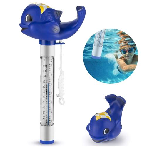 Thermomètre Flottant de Piscine, Pool Thermomètre avec Corde, Mignon Thermomètre Utilisé Intérieur et Extérieur pour Température de l'eau pour Piscines Spa Bain Jacuzzi Aquariums (Type 3)