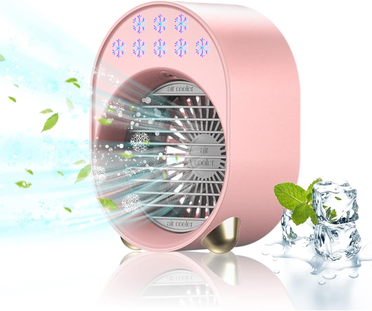 Rose Mini Climatiseur Portable, Climatiseur Mobile Sans Évacuation,...
