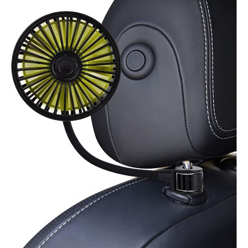 Ventilateur De Voiture Usb Pour Appui-Tête Ventilateur De Voiture À 3 Vitesses Pour Siège Arrière Ventilateur De Bureau À Rotation 360° Ventilateur Réglable Pour Voiture Maison Bureau Camping