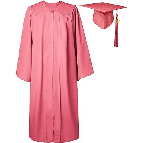 2023 Chapeau Graduation Cap And Gown?48? Universitaire Costume Americain Adulte École Secondaire Maître Femme Homme 12 Farben