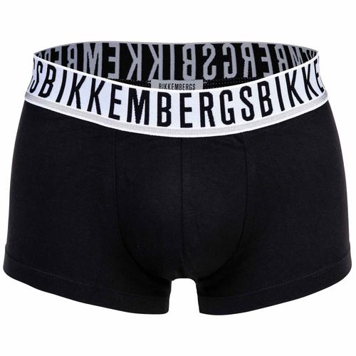Bikkembergs Boxers Pour Homme, Lot De 2 - Bi-Pack Trunks, Coton Stretch, Ceinture Logo Gris 2xl (Xx-Large)