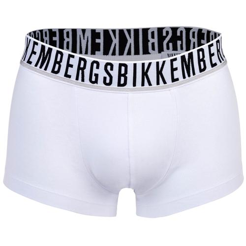 Bikkembergs Boxers Pour Homme, Lot De 2 - Bi-Pack Trunks, Coton Stretch, Ceinture Logo Gris 2xl (Xx-Large)