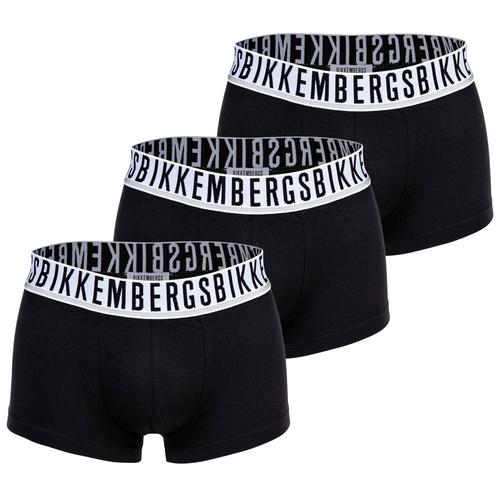 Bikkembergs Boxers Pour Homme, Lot De 3 - Tri-Pack Trunks, Coton Stretch, Ceinture Logo Marine 2xl (Xx-Large)