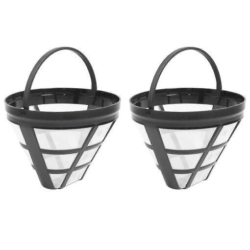 2Pack No.4 Filtre de panier de cafetière réutilisable pour filtres,...