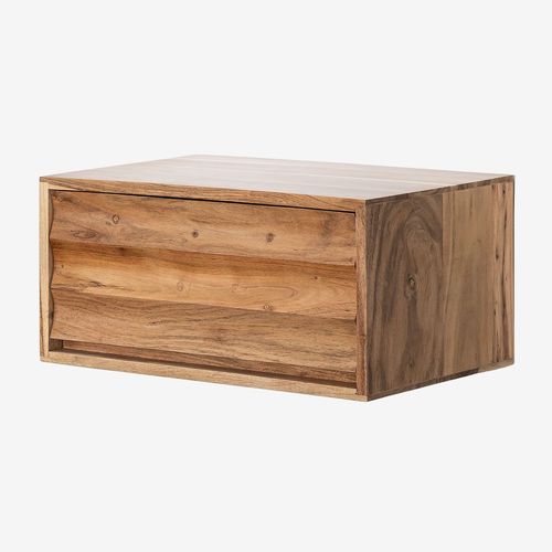 Table De Nuit Flottante En Bois D'acacia Petter Brun Acacia