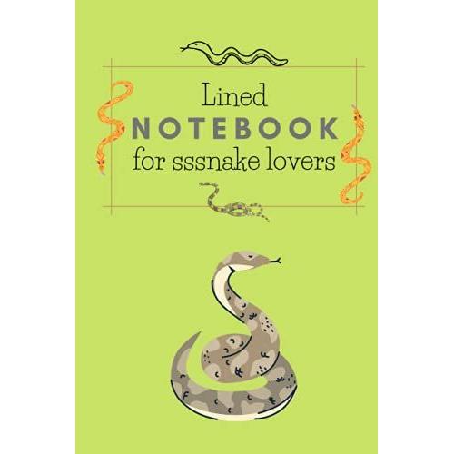 Lined Notebook For Sssnake Lovers: With Snakes