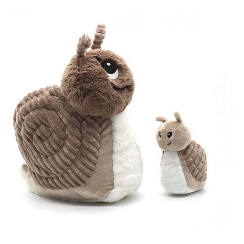 Peluche Ptipotos Escargot Maman Et Son Bébé Brun - Les Déglingos