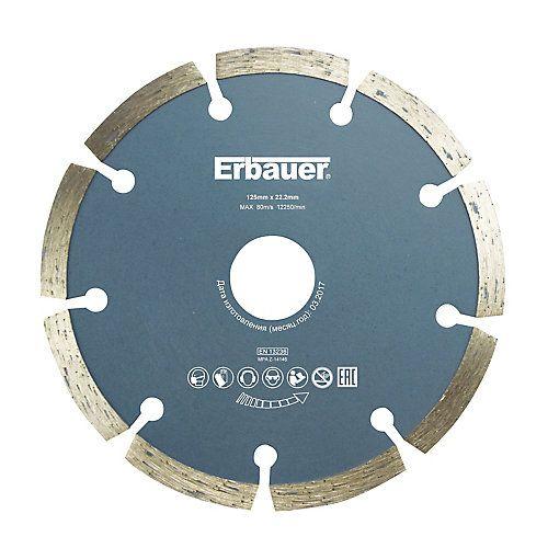 Disque diamant discontinu Erbauer 125x22 2 mm