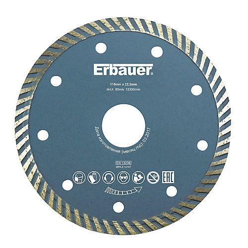 Disque diamant turbo multi Erbauer 115x22 2 mm