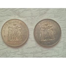 50 Francs Hercule En Argent