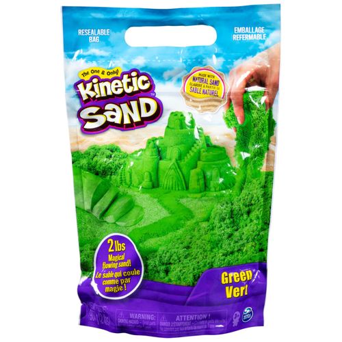 Kinetic Sand - Sable Magique - 907g De Sable Vert Pour Mélanger Mouler Et Créer - Kit De Bricolage Pour Enfants - 6061463 - Jouets Enfants 3 Ans