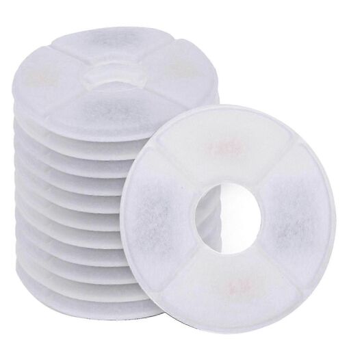 12pcs Pet Cat Fontaine Eau Filtres Fontaines Filtre De Remplacement