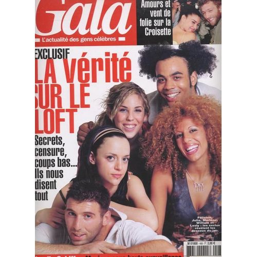 Gala / 30-05-2002  N° 468 : Monica Bellucci (1,5p) - Milla Jovovich (3p) - Loft Story 2 (5p) - Elsa (1p) - Renaud (2p) - Anne Parillaud (2p)