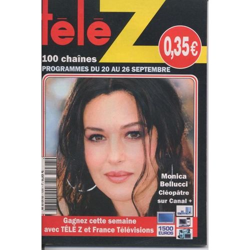 Télé Z / 15-09-2003  N° 1097 : Monica Bellucci (1/4p)