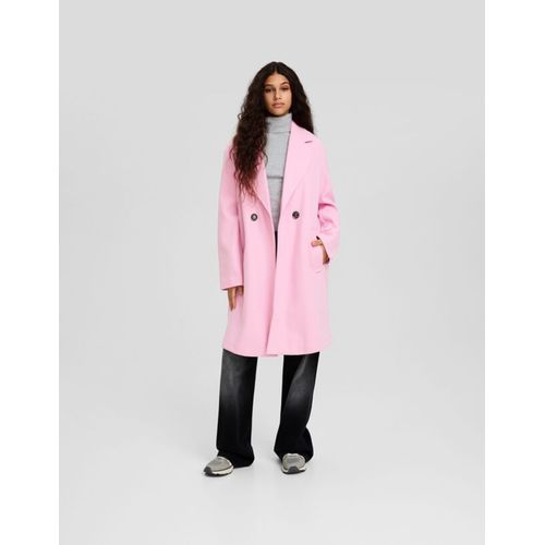  Manteau Croisé À Double Boutonnage Femme M Rose