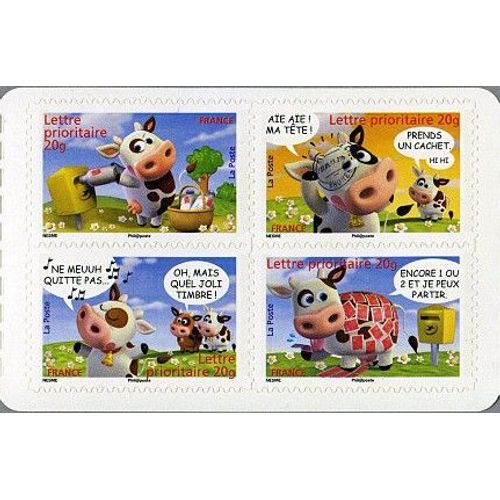 France 2007, Très Beau Mini Bloc Neuf** Luxe, Timbres Yvert 135 136 137 138, Sourires, Pas Nesme, Auto-Adhésifs, Validité Permanente, Collection Ou Affranchissements.