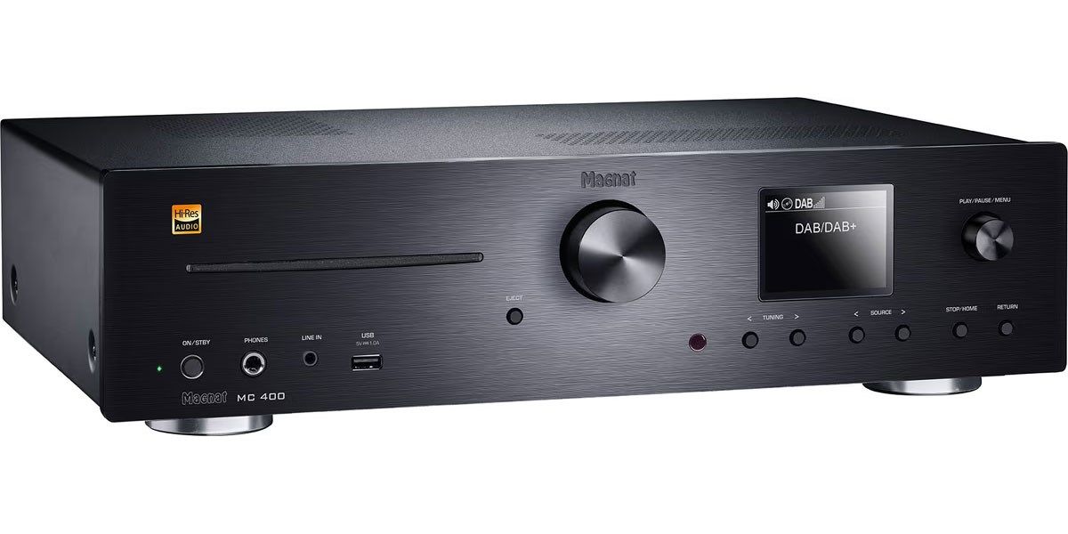 Magnat MC 400 - Syst�me tout-en-un CD/FM/DAB+ Hi-Res Audio - Wi-Fi/Bluetooth/Ethernet - AirPlay - Multiroom - USB - 3 entr�es num�riques - 3 entr�es analogiques (sans haut-parleurs) image 1 | Rakuten