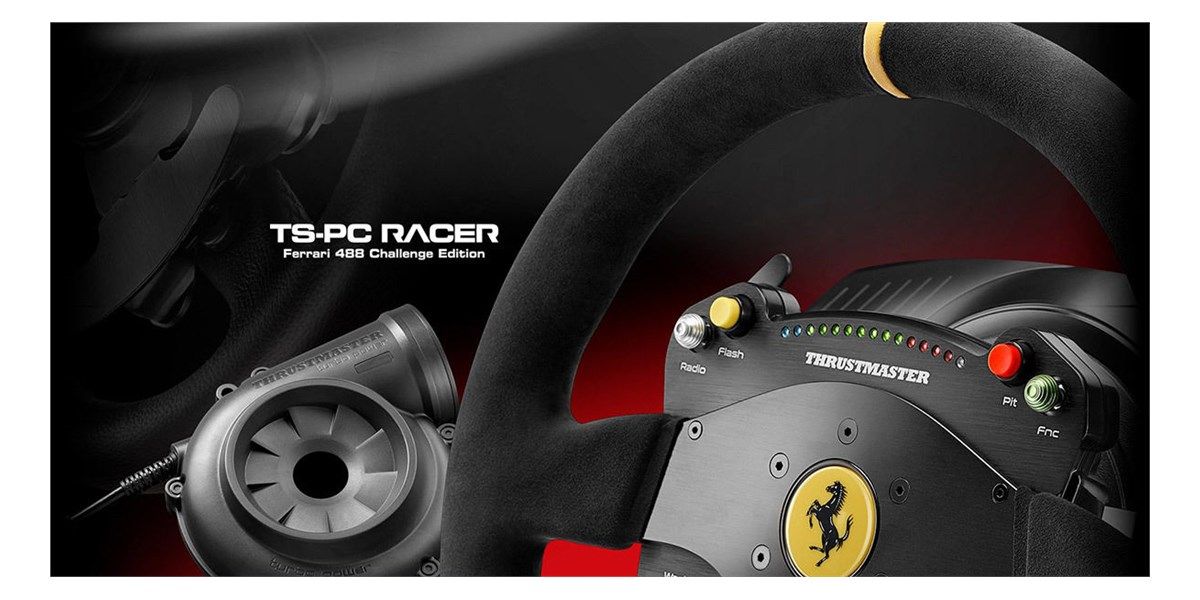 Thrustmaster TS-PC Racer Ferrari 488 Challenge Edition Noir USB 2.0 Volant Analogique/Num�rique image 1 | Rakuten