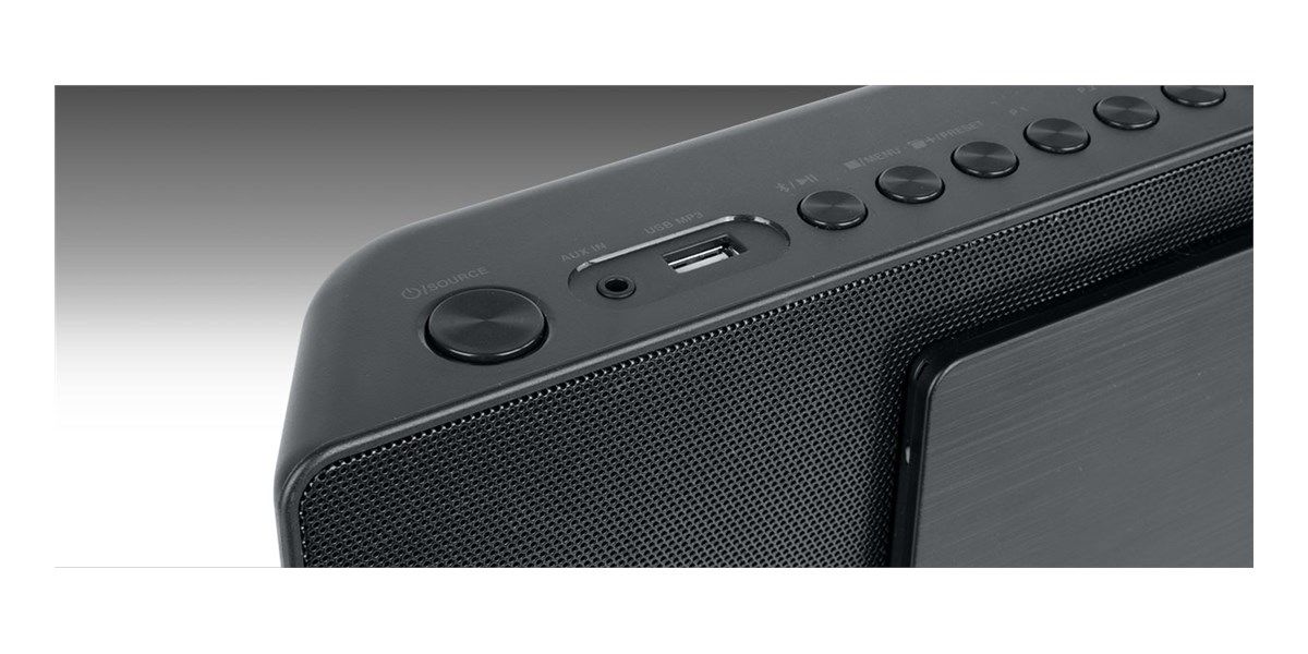 Muse M-60 BT - Micro-cha�ne st�r�o 2 x 20 Watts - Radio FM - Lecteur CD - Bluetooth 5.0 - R�veil - AUX/RCA/USB image 2 | Rakuten