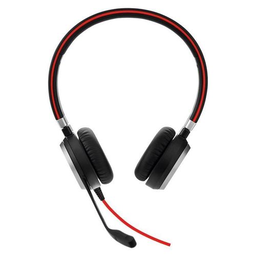 Jabra Evolve 40 MS stereo - Micro-casque - sur-oreille - filaire - USB, jack 3,5mm - Certifié pour Skype for Business