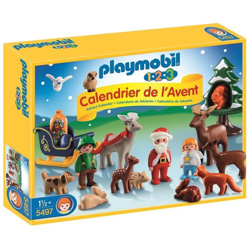 Playmobil  Christmas 5497  - Calendrier De L'avent: 1.2.3 Pre Nol Et Animaux