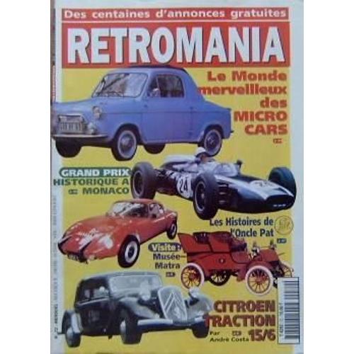 Rétromania N° 72 : Citroën Traction 15/6 - Les Microcars - Documents Panhard